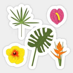 Jungle / Tropical Pattern Sticker